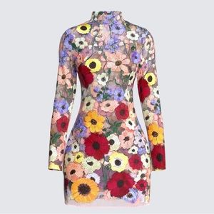 Flora Flower Mini Dress - aka Taylor Swift Grammy dupe! Size MEDIUM